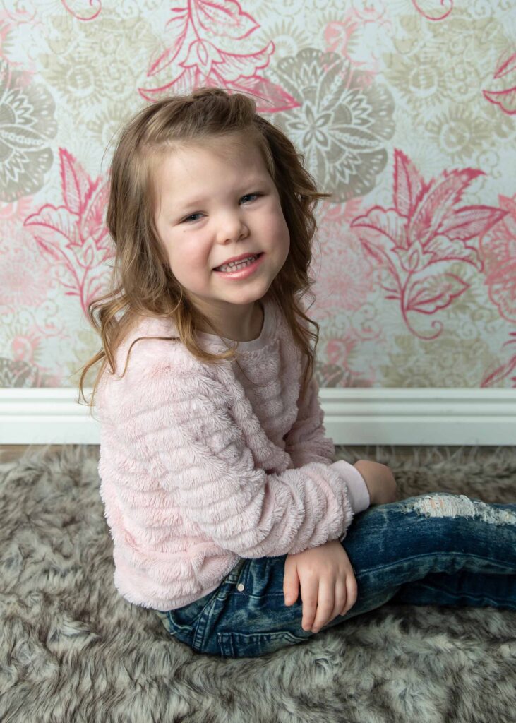 girl smiling at camera