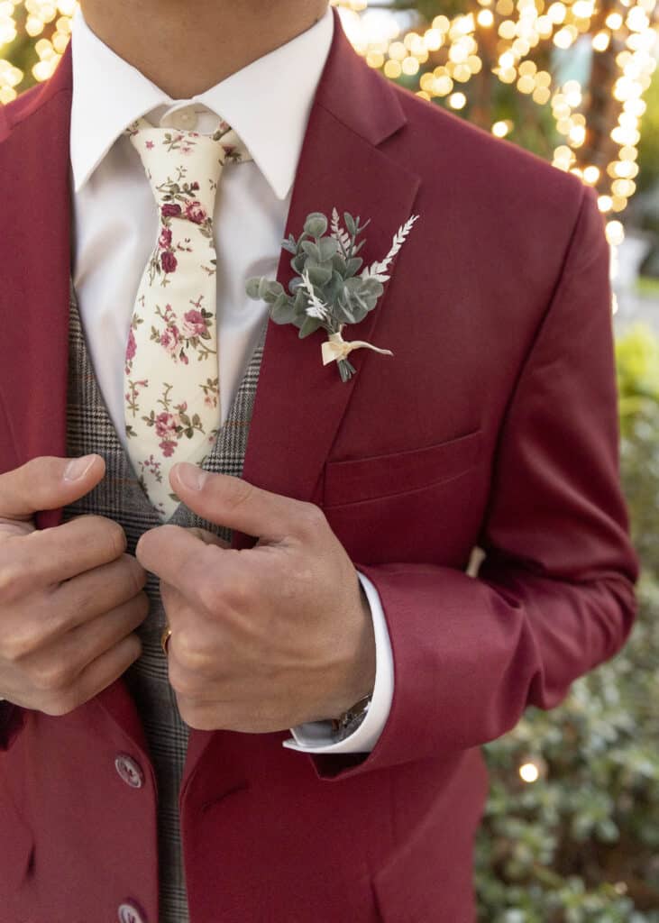 close up of groom