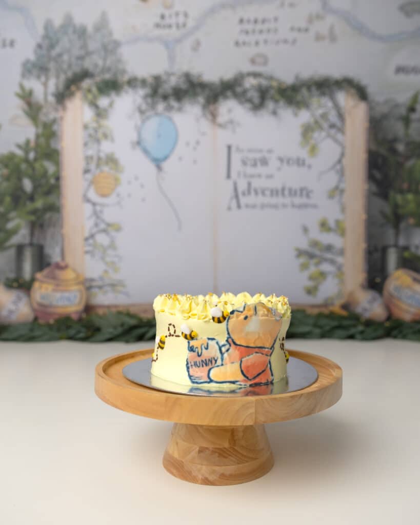 Winnie the pooh cake for cake smash session